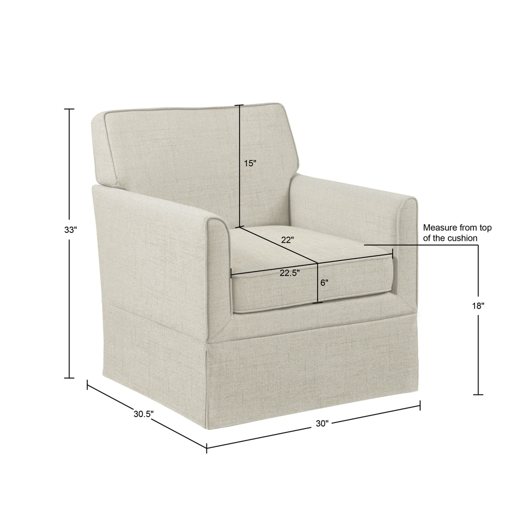Farnswood Cream Accent Chair - Thumbnail - Image 9