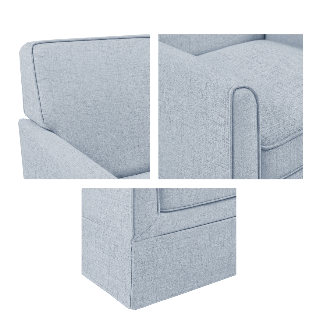 Farnswood Light Blue Accent Chair - Thumbnail - Image 3