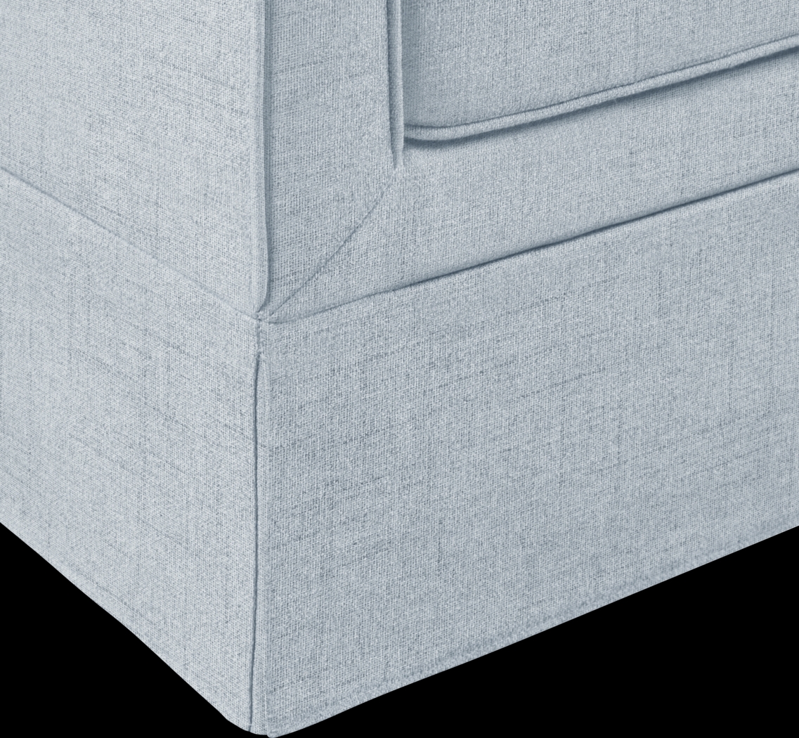 Farnswood Light Blue Accent Chair - Thumbnail - Image 5