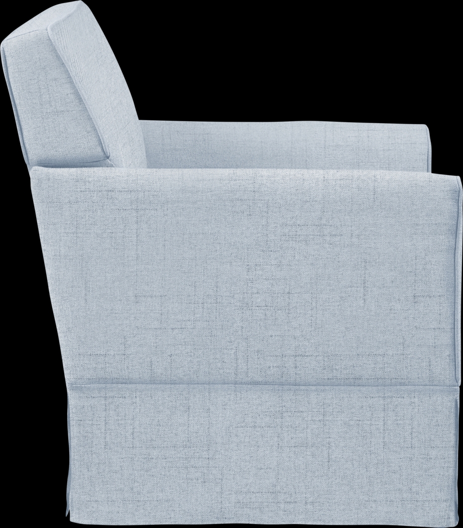 Farnswood Light Blue Accent Chair - Thumbnail - Image 6