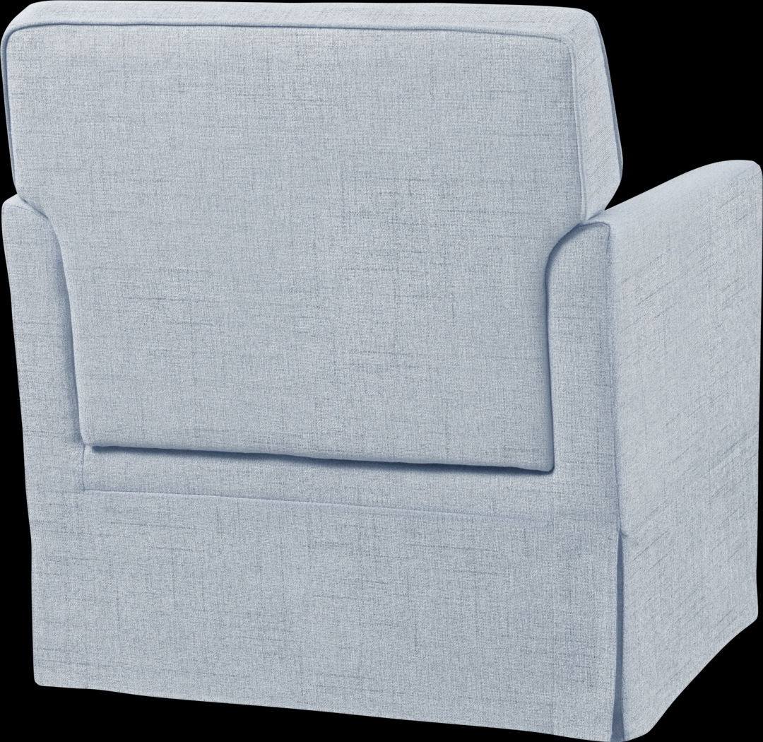 Farnswood Light Blue Accent Chair - Thumbnail - Image 8