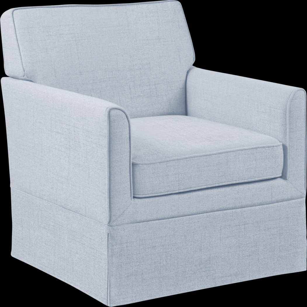 Farnswood Light Blue Accent Chair - Thumbnail - Image 1