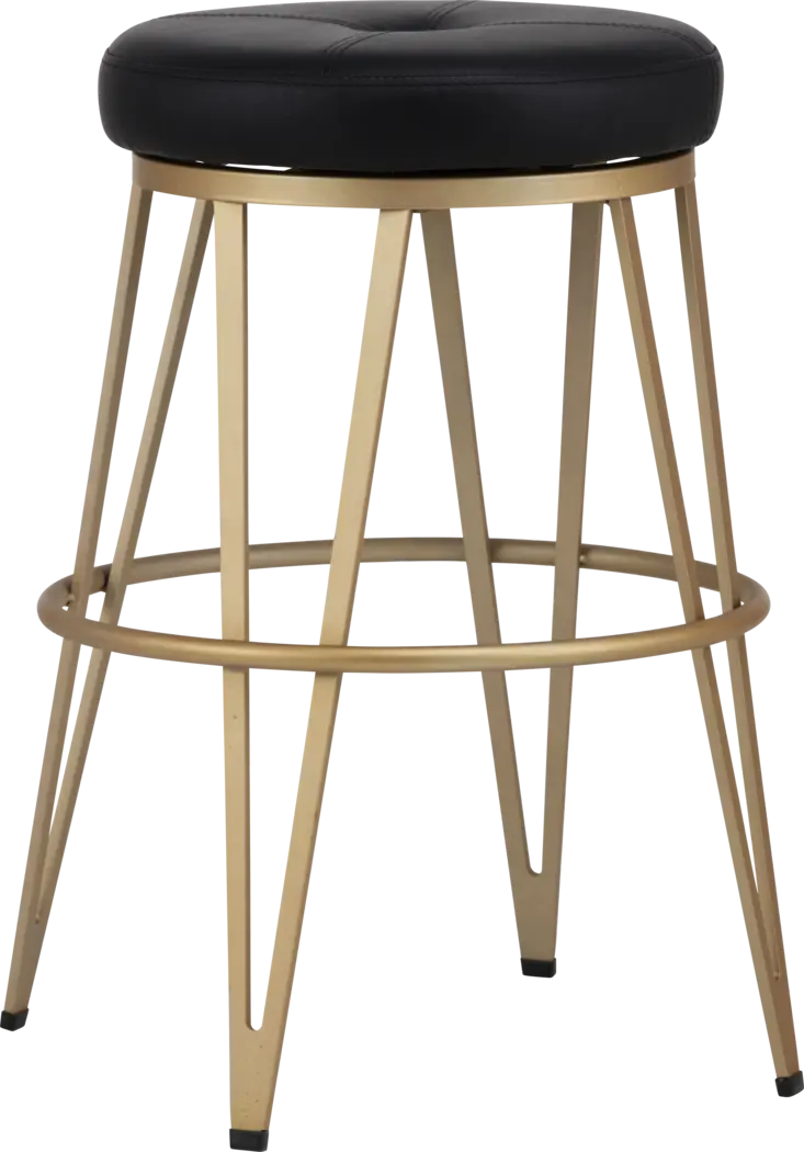Farnum Black Swivel Counter Height Stool - Thumbnail - Image 1