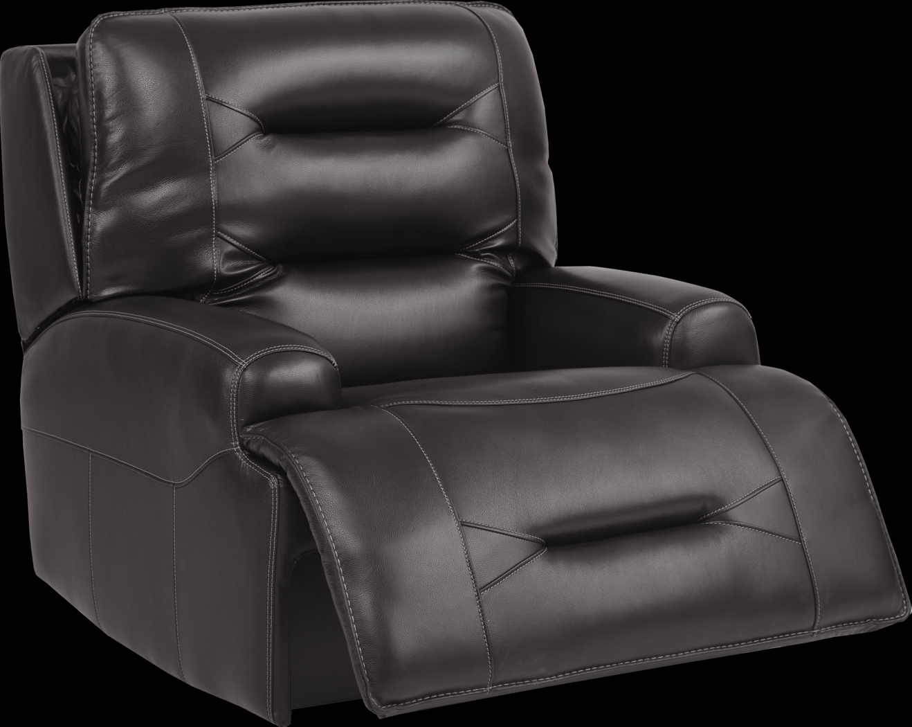 Farona Black Cherry Leather 8 Pc Dual Power Reclining Living Room - Thumbnail - Image 13