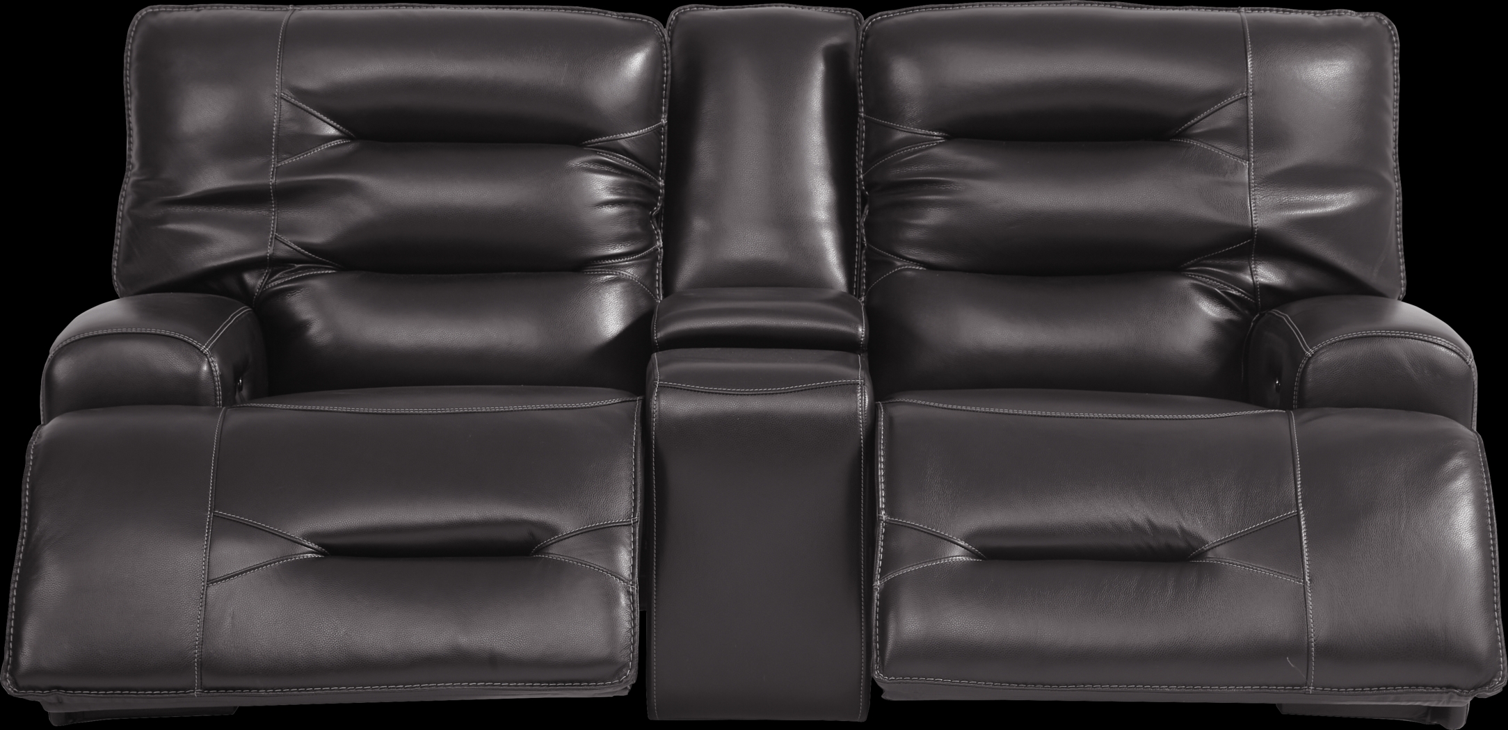 Farona Black Cherry Leather 5 Pc Dual Power Reclining Living Room - Thumbnail - Image 8