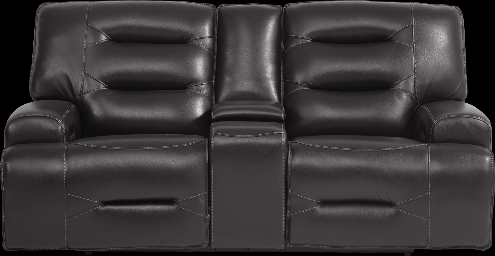 Farona Black Cherry Leather 5 Pc Dual Power Reclining Living Room - Thumbnail - Image 7
