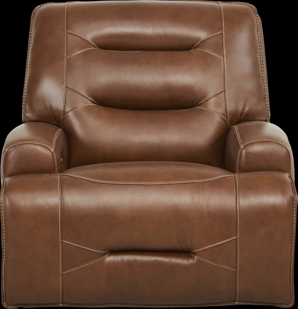Farona Caramel Leather 8 Pc Dual Power Reclining Living Room - Thumbnail - Image 12