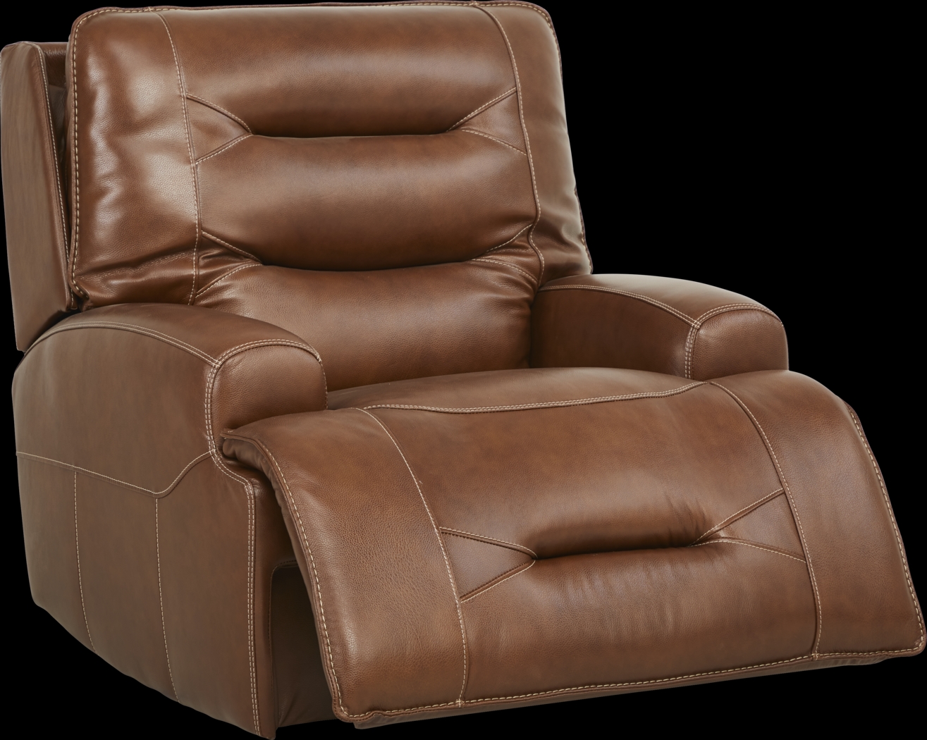 Farona Caramel Leather 8 Pc Dual Power Reclining Living Room - Thumbnail - Image 11