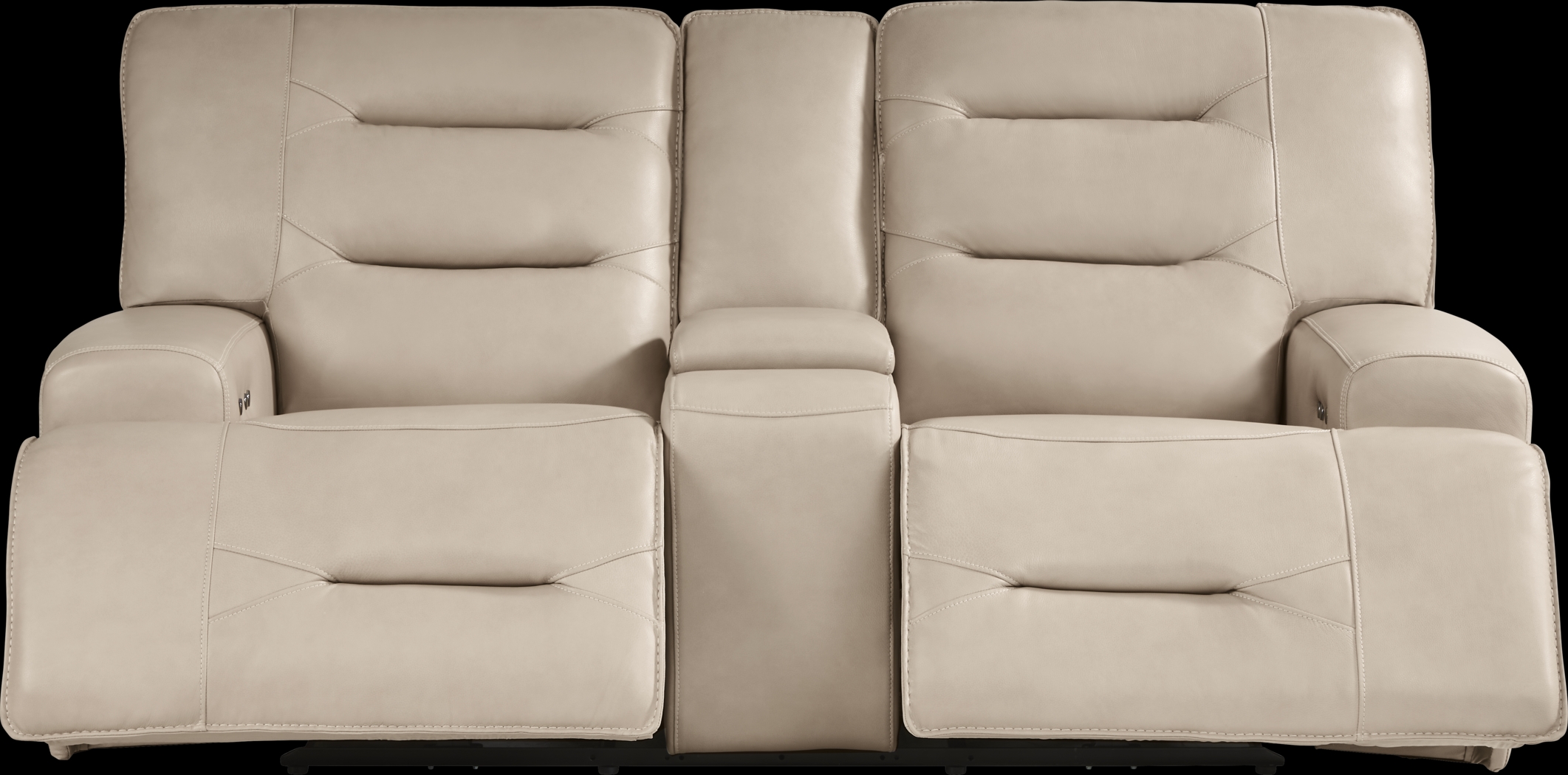 Farona Ivory Leather 3 Pc Dual Power Reclining Living Room - Thumbnail - Image 6