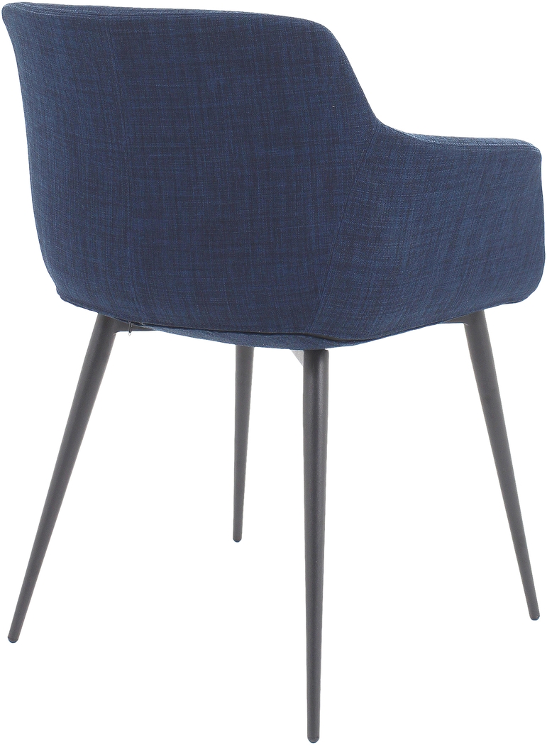 Farren Blue Arm Chair, Set of 2 - Thumbnail - Image 2
