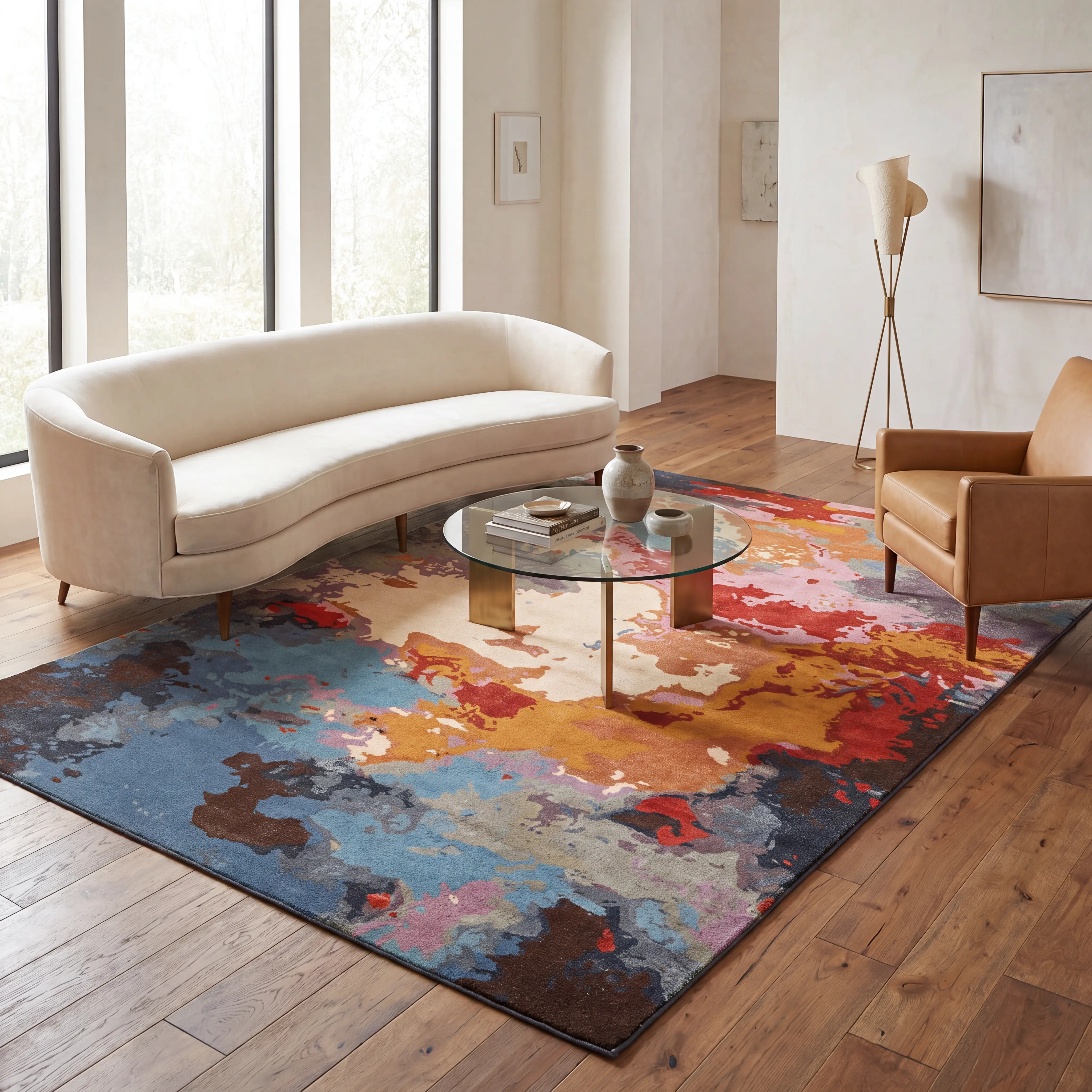 Farringham Blue 2'6 x 8' Rug - Thumbnail - Image 2