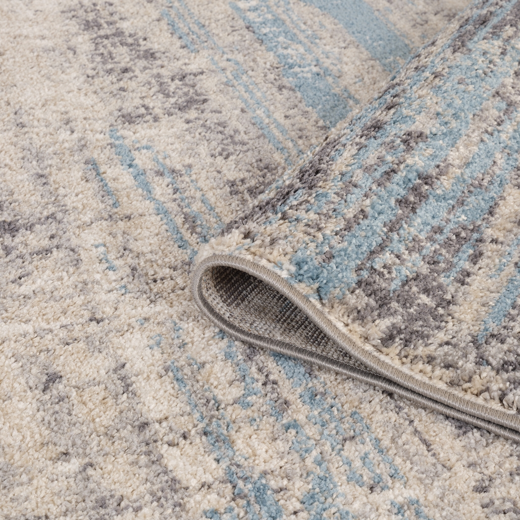 Fasil Blue 6'7 x 9' Rug - Thumbnail - Image 10