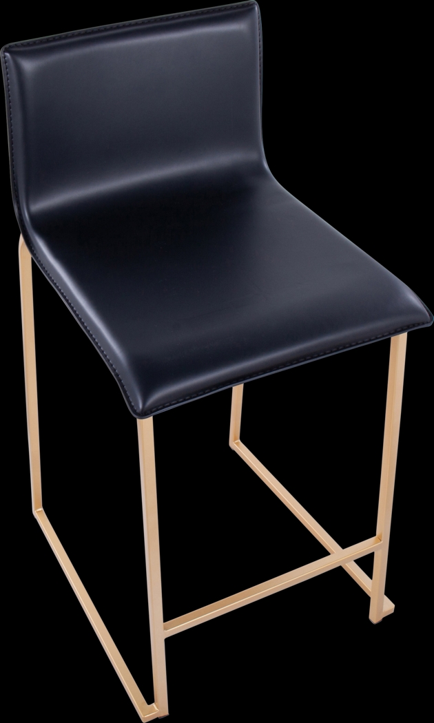 Fassitt Black Counter Height Stool, Set of 2 - Thumbnail - Image 4