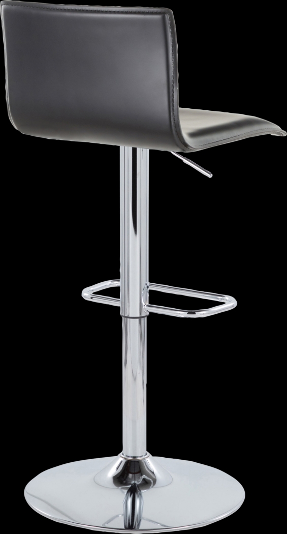 Fassitt III Black Adjustable Swivel Barstool, Set of 2 - Thumbnail - Image 8