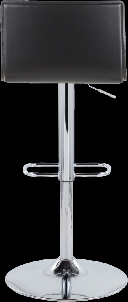 Fassitt III Black Adjustable Swivel Barstool, Set of 2 - Thumbnail - Image 9