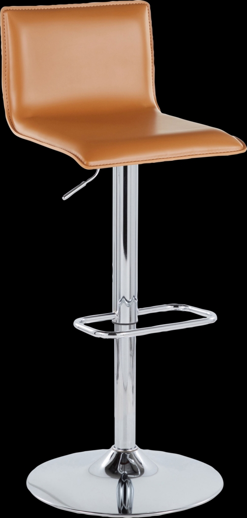 Fassitt III Camel Adjustable Swivel Barstool, Set of 2 - Thumbnail - Image 6