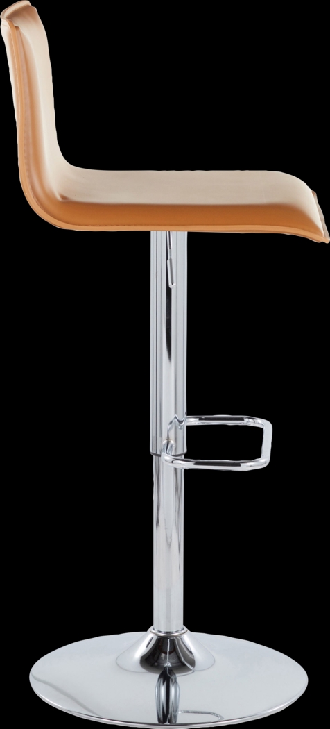 Fassitt III Camel Adjustable Swivel Barstool, Set of 2 - Thumbnail - Image 7