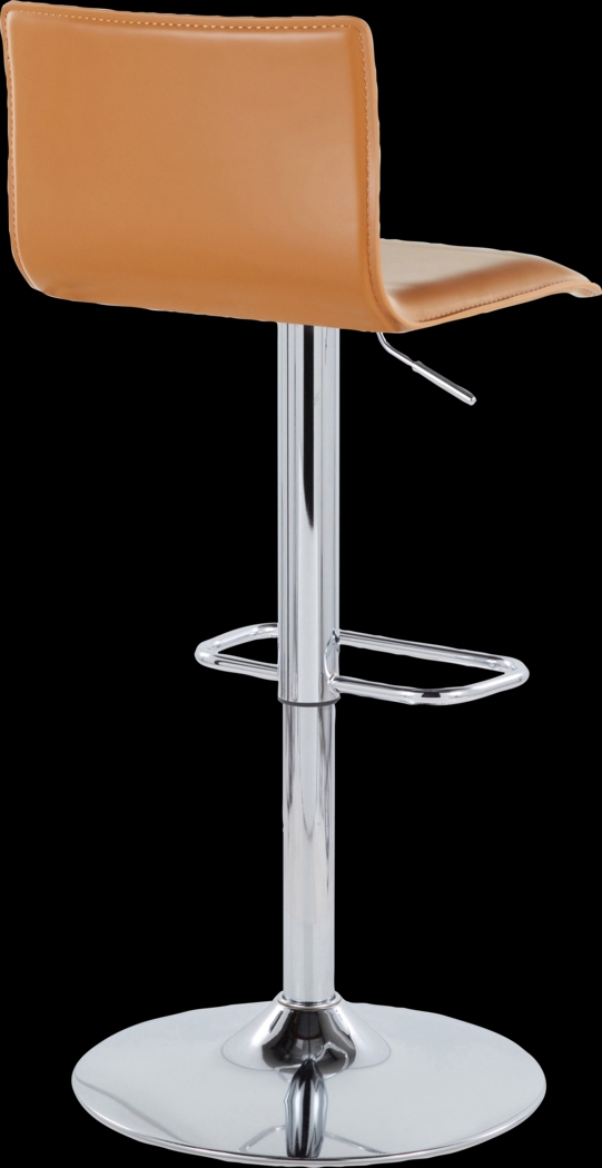 Fassitt III Camel Adjustable Swivel Barstool, Set of 2 - Thumbnail - Image 8