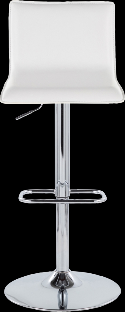 Fassitt III White Adjustable Swivel Barstool, Set of 2 - Thumbnail - Image 10