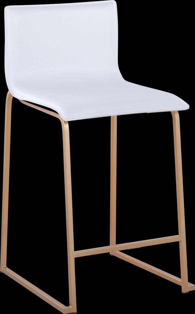 Fassitt White Counter Height Stool, Set of 2 - Thumbnail - Image 3