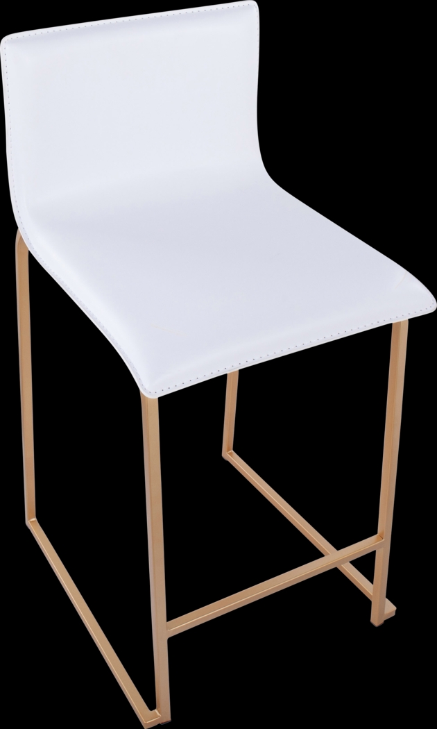 Fassitt White Counter Height Stool, Set of 2 - Thumbnail - Image 4