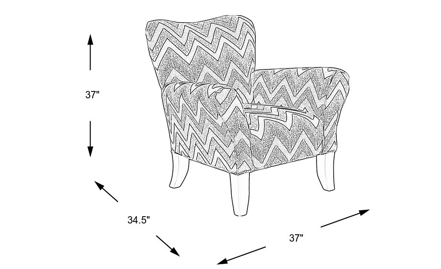 Dimension Image. Please refer to the Dimension Tab on this page for dimension details.