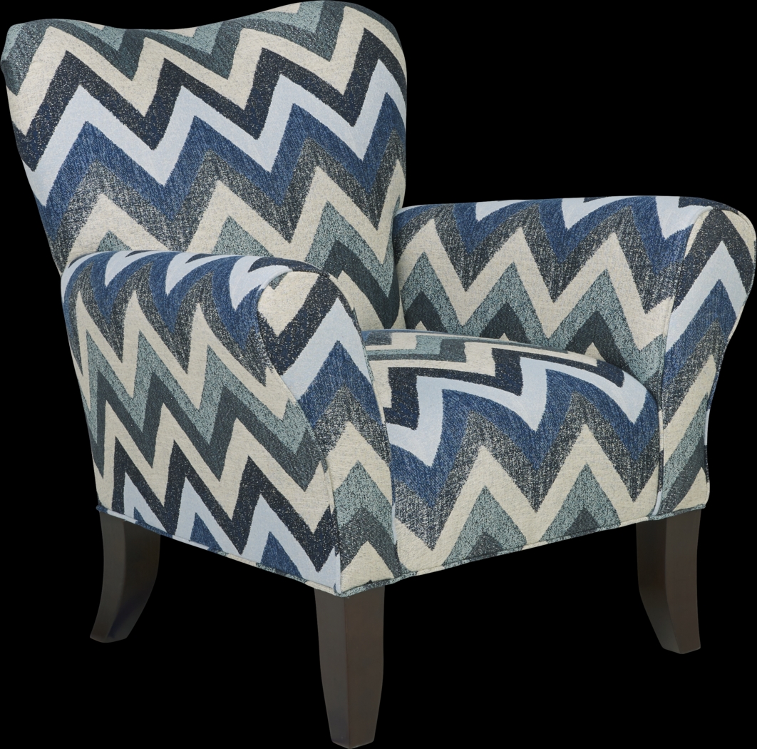 Fast Track Beach Glass Blue Accent Chair - Thumbnail - Image 1