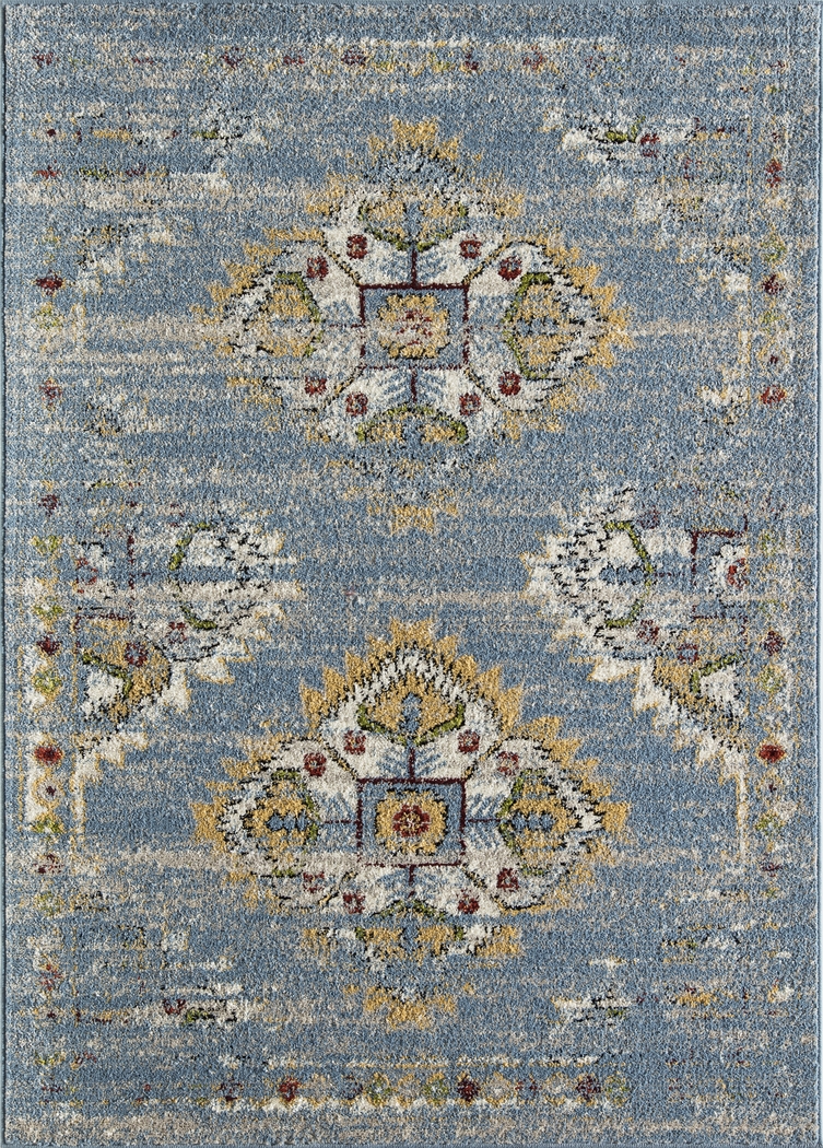 Fatan Blue 8' x 10' Rug - Thumbnail - Image 1