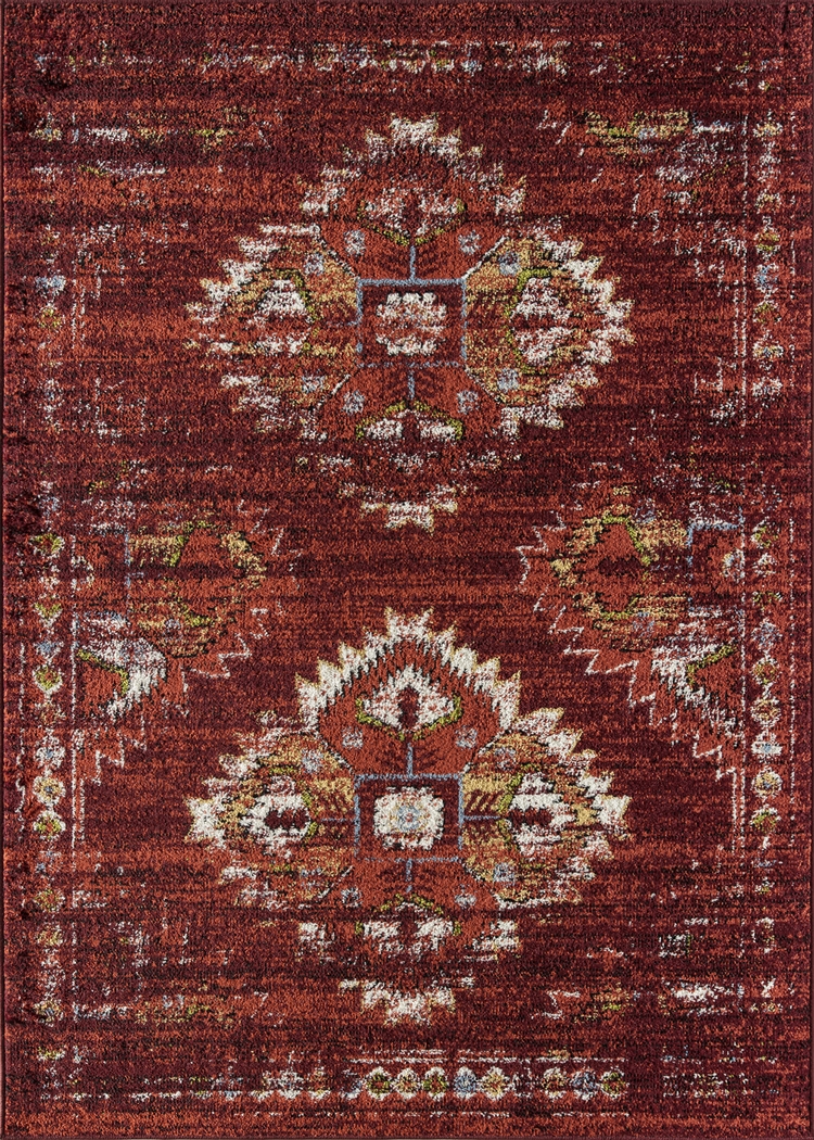 Fatan Red 5' x 7' Rug - Thumbnail - Image 1
