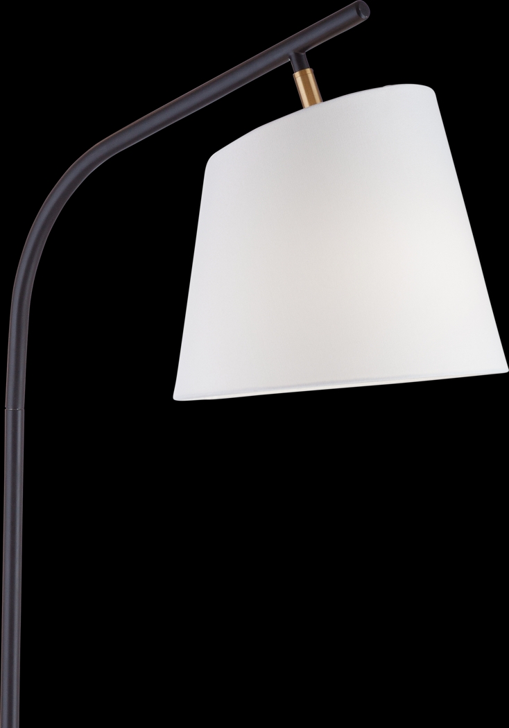 Fau Bend Black Floor Lamp - Thumbnail - Image 3