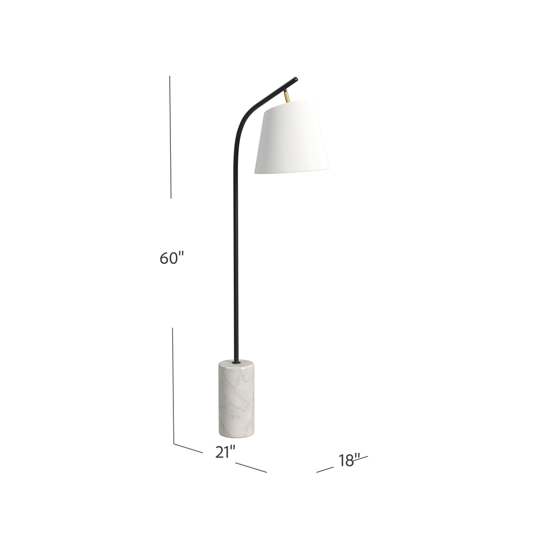 Fau Bend Black Floor Lamp - Thumbnail - Image 5