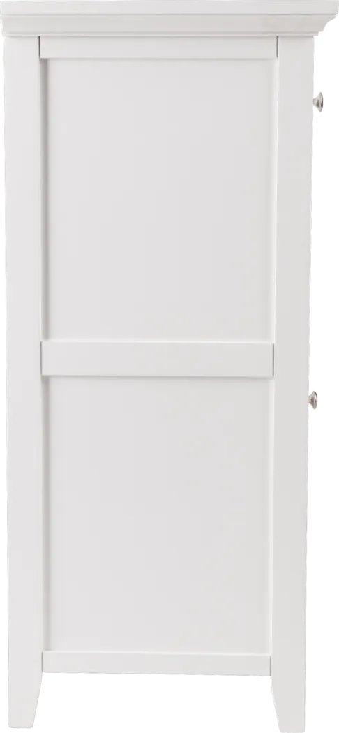 Faulkwood White 48 in. Console with Infrared Fireplace - Thumbnail - Image 3