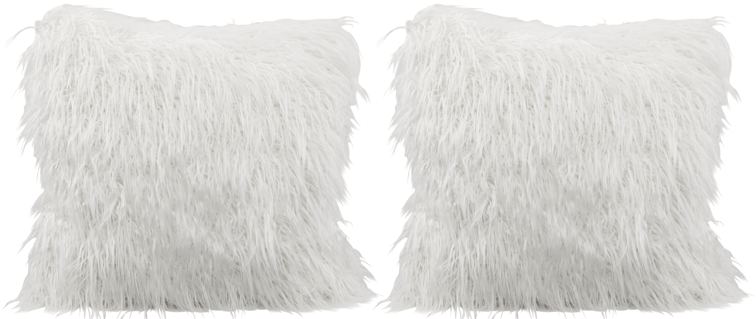 Faux Sheep Ivory Accent Pillow (Set of 2) - Thumbnail - Image 1