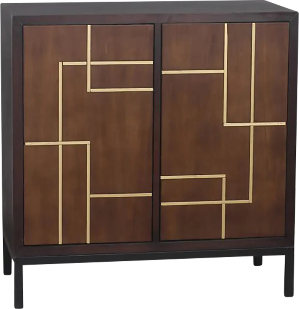 Fawnia Brown Accent Cabinet - Thumbnail - Image 1