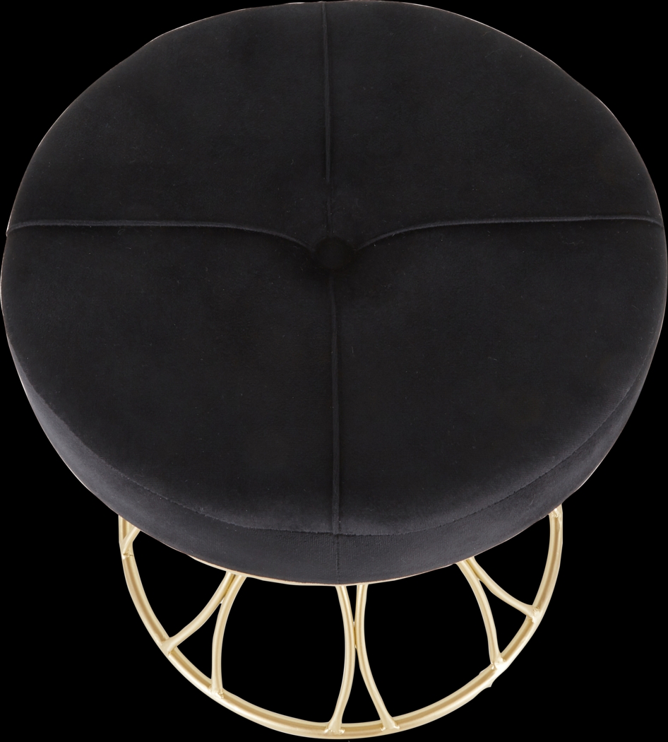 Fawnview Black Vanity Stool - Thumbnail - Image 2