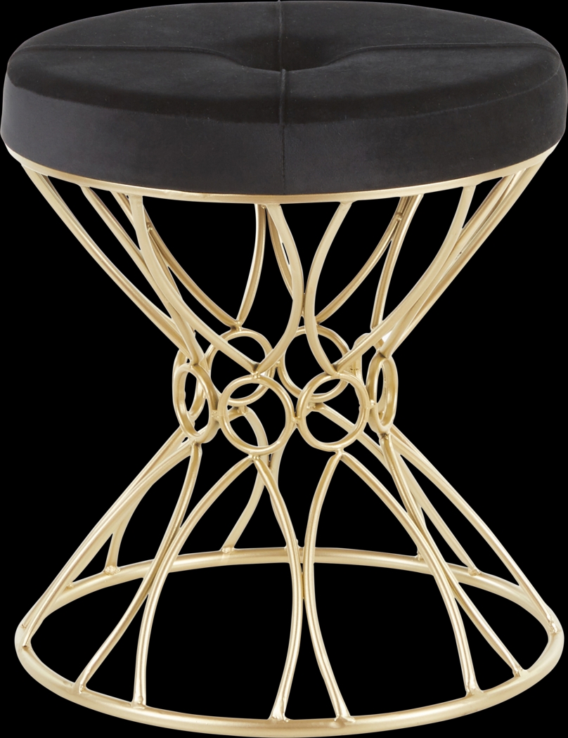 Fawnview Black Vanity Stool - Thumbnail - Image 3