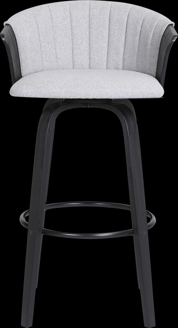 Fawziya Gray Swivel Barstool - Thumbnail - Image 3