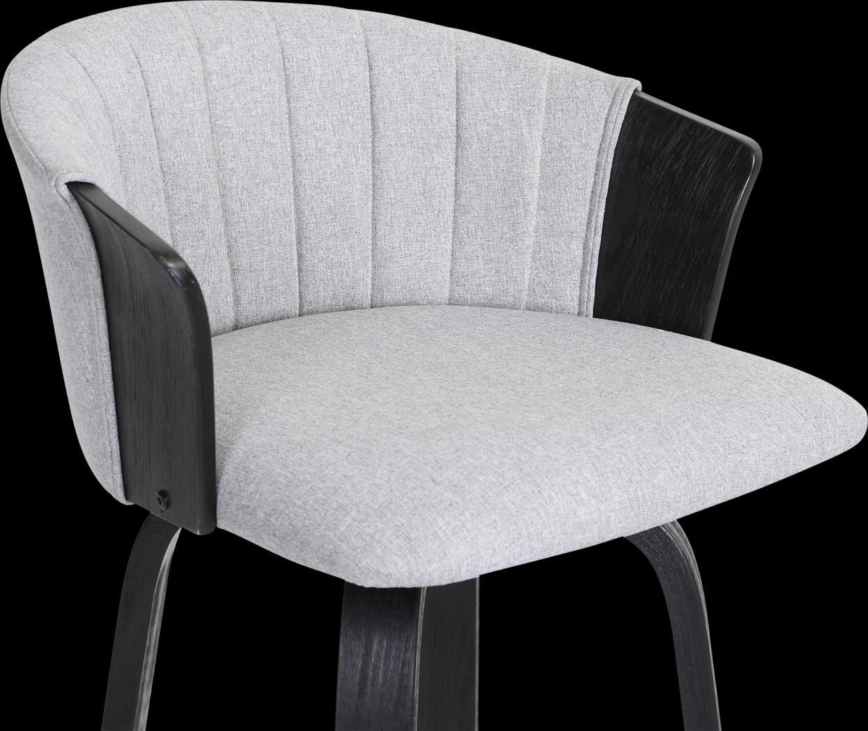 Fawziya Gray Swivel Barstool - Thumbnail - Image 7