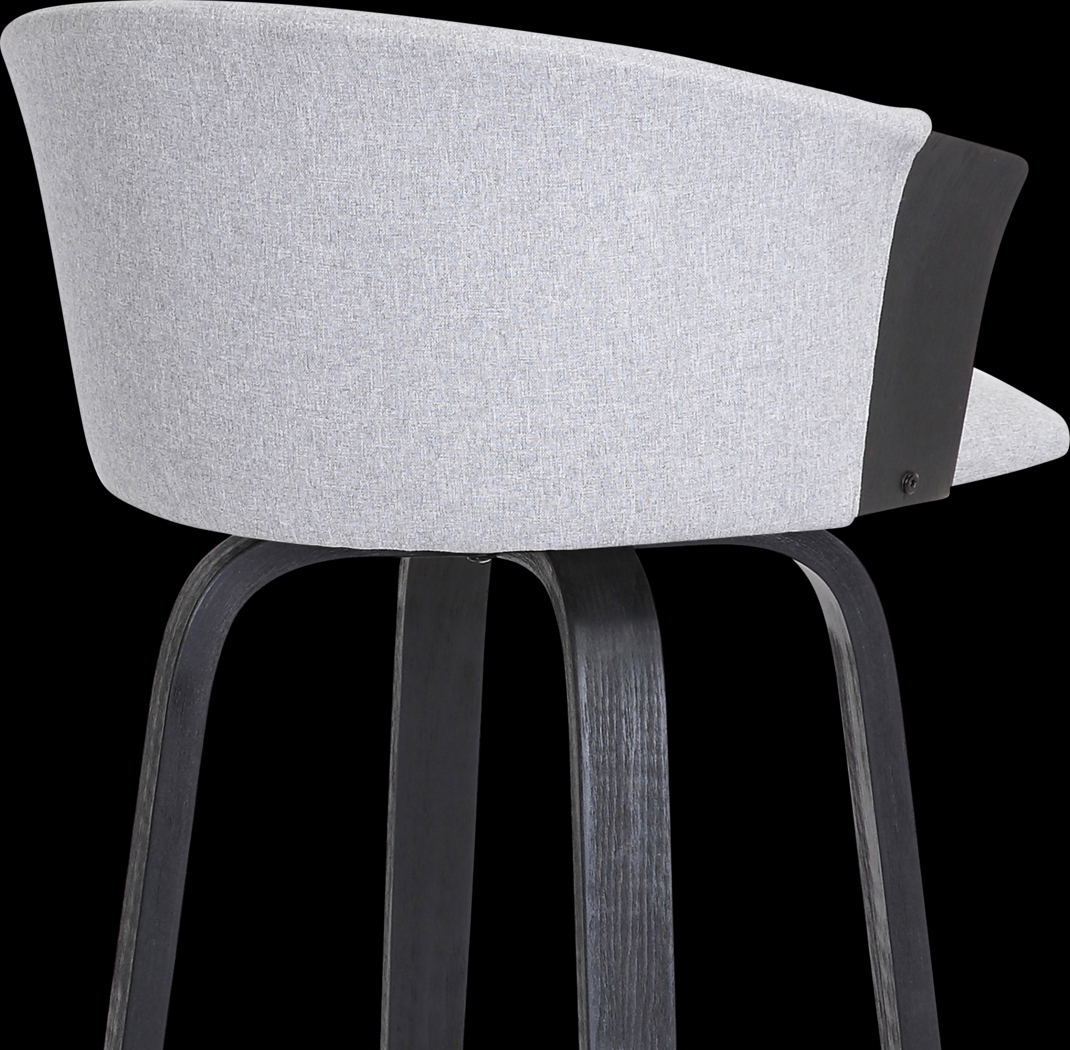 Fawziya Gray Swivel Barstool - Thumbnail - Image 8