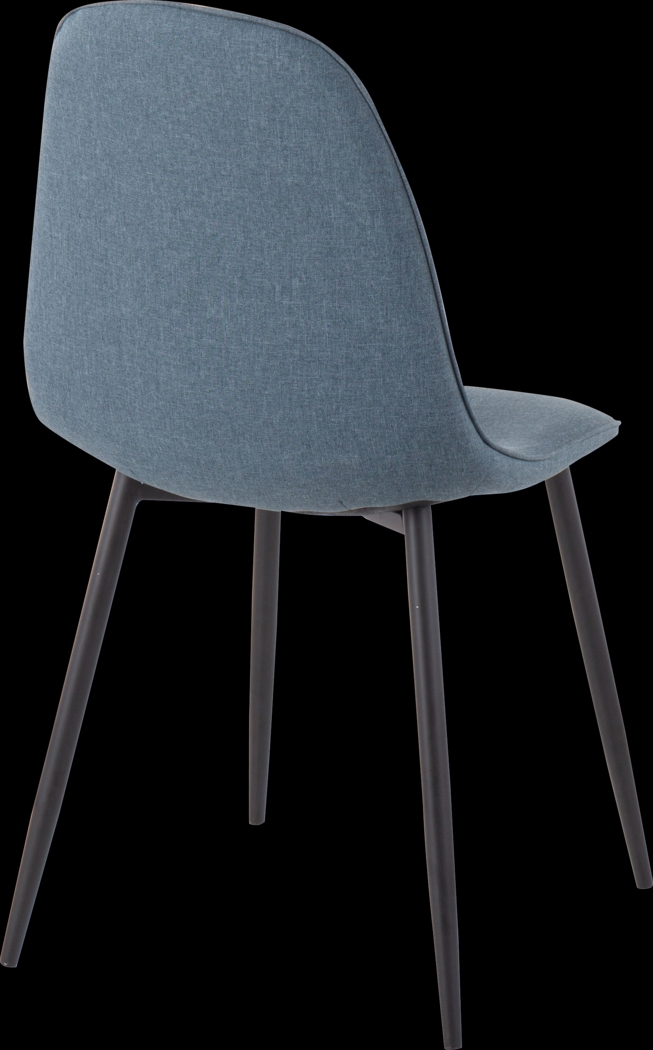 Faye Lane I Blue Side Chair, Set of 2 - Thumbnail - Image 4