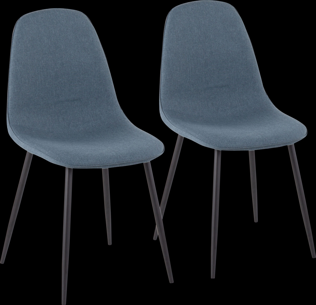 Faye Lane I Blue Side Chair, Set of 2 - Thumbnail - Image 1