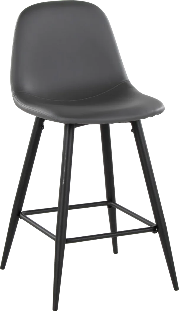 Faye Lane I Gray Counter Height Stool, Set of 2 - Thumbnail - Image 4