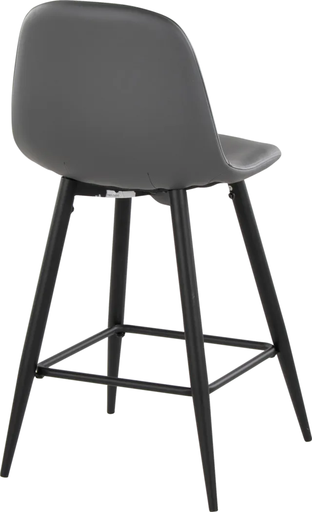Faye Lane I Gray Counter Height Stool, Set of 2 - Thumbnail - Image 6