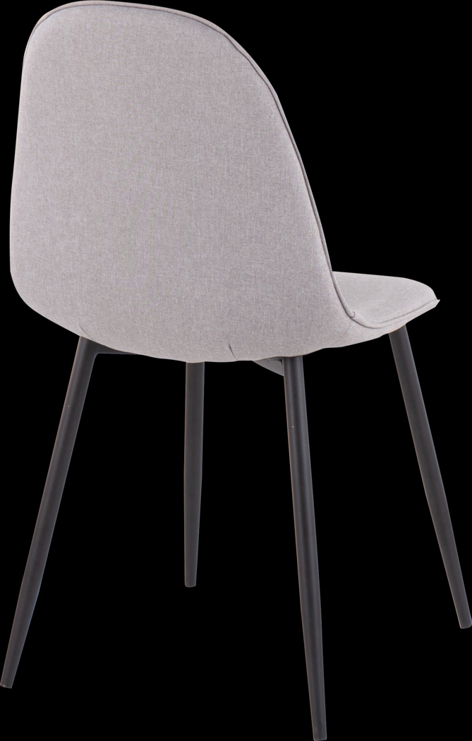 Faye Lane I Gray Side Chair, Set of 2 - Thumbnail - Image 4