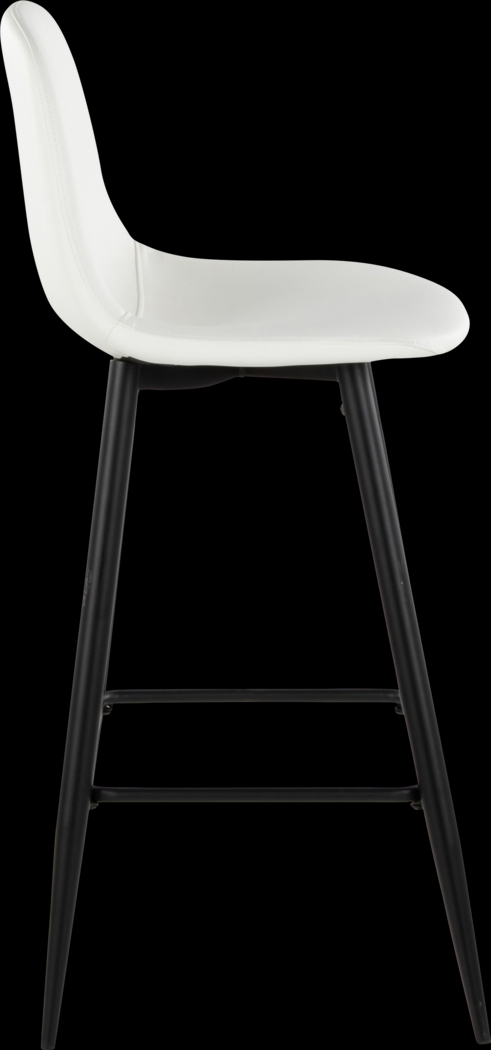 Faye Lane I White Barstool, Set of 2 - Thumbnail - Image 5