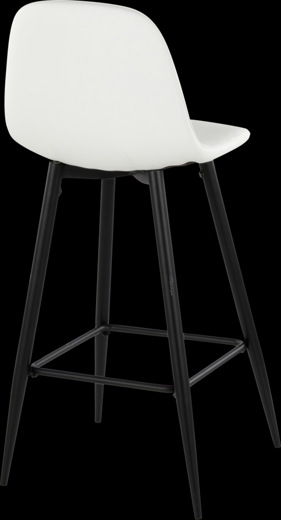 Faye Lane I White Barstool, Set of 2 - Thumbnail - Image 6