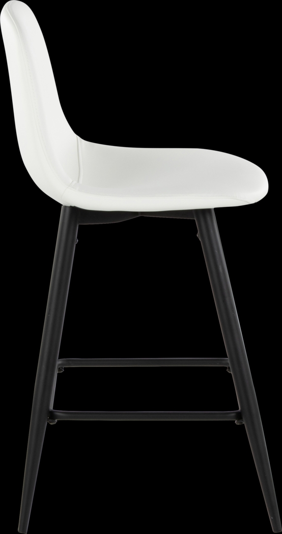 Faye Lane I White Counter Height Stool, Set of 2 - Thumbnail - Image 5