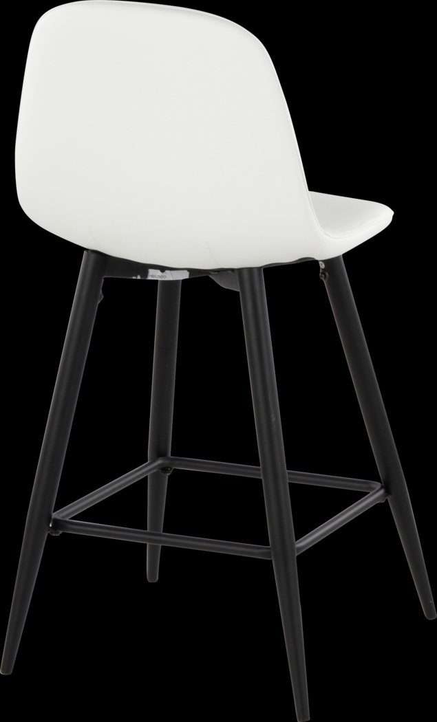 Faye Lane I White Counter Height Stool, Set of 2 - Thumbnail - Image 6