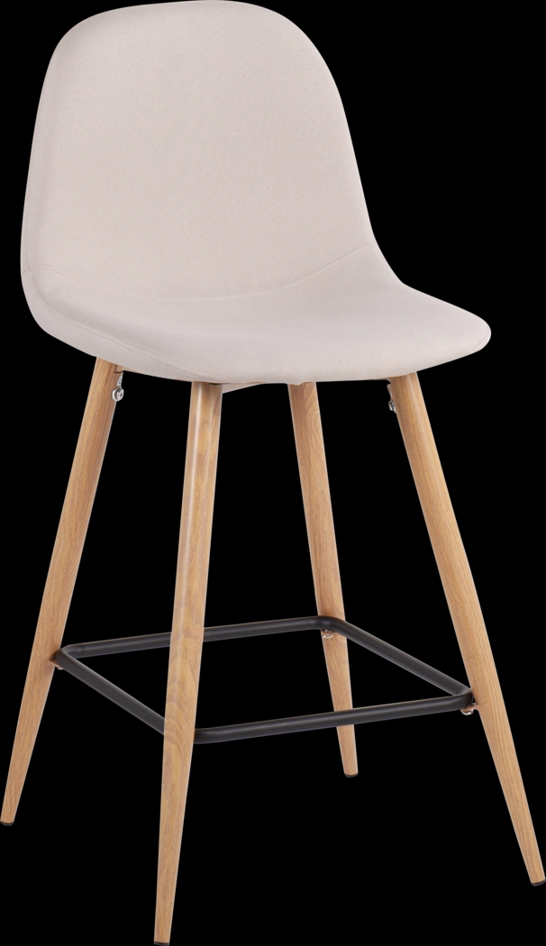 Faye Lane II Beige Counter Height Stool, Set of 2 - Thumbnail - Image 2