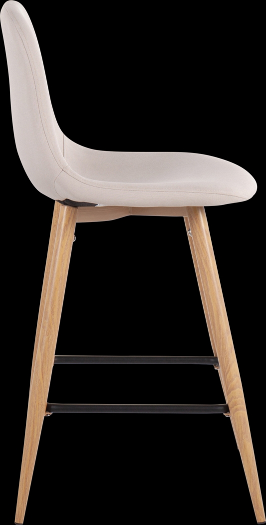 Faye Lane II Beige Counter Height Stool, Set of 2 - Thumbnail - Image 3